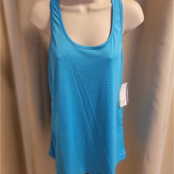 Jockey NWT Blue Sport/Pool Racerback Tank Top Size Large - Picture 2 of 3